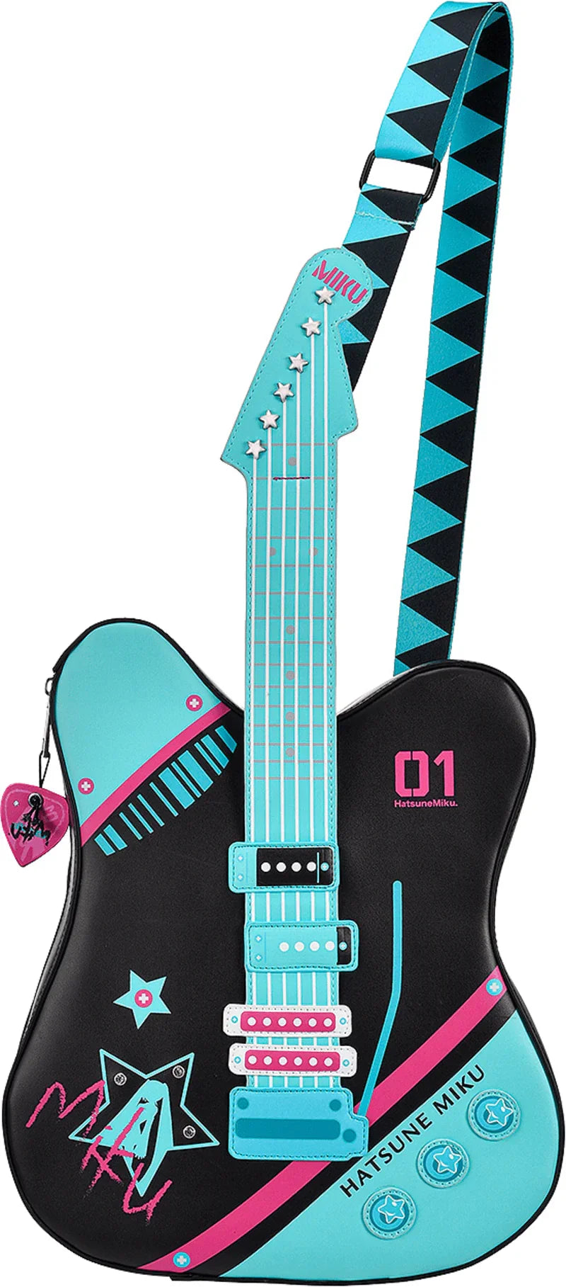 Character Vocal Series 01: Hatsune Miku: Guitar-Shaped Shoulder Bag - Ultra Rare POP