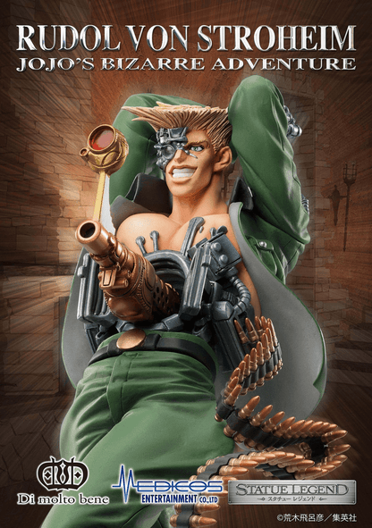 Jojo's Bizarre Adventure Part 2 - Battle Tendency: Statue Legend Rudol Von Stroheim - Non Scale Figure - Ultra Rare POP