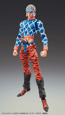 Jojo's Bizarre Adventure Part 5 Golden Wind: Super Action Statue Guido Mista & S.P (3rd-Run) (Medicos Entertainment) - Ultra Rare POP