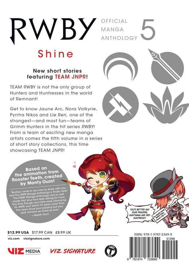 RWBY: Official Manga Anthology Vol. 5 by Rooster Teeth Productions and Monty Oum | Paperback - Ultra Rare POP