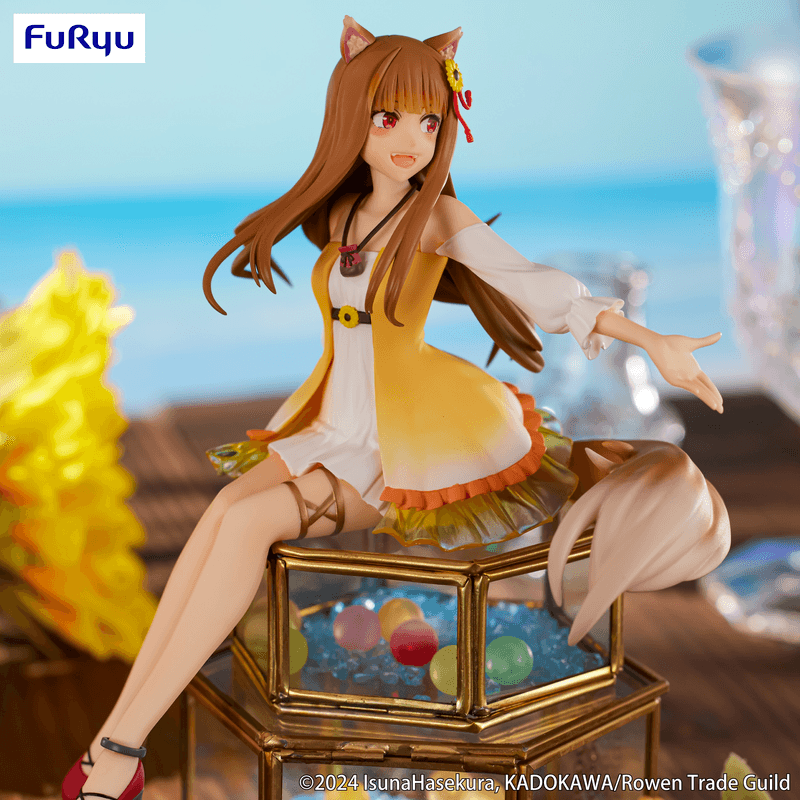 Spice and Wolf: Sitting Figure -Holo Sunflower Dress Ver.- (Furyu Corporation) - Ultra Rare POP