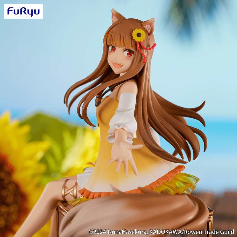 Spice and Wolf: Sitting Figure -Holo Sunflower Dress Ver.- (Furyu Corporation) - Ultra Rare POP