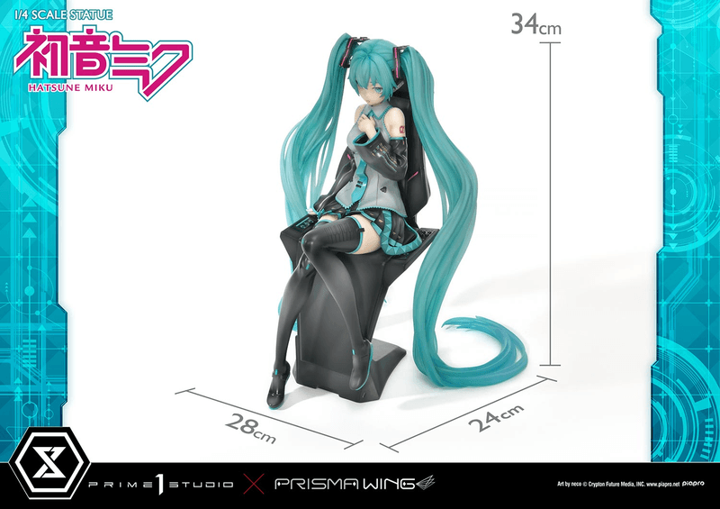 Hatsune Miku: Prisma Wing Hatsune Miku "art by Neco" - 1/4 Scale Figure (Prime 1 Studio) - Ultra Rare POP