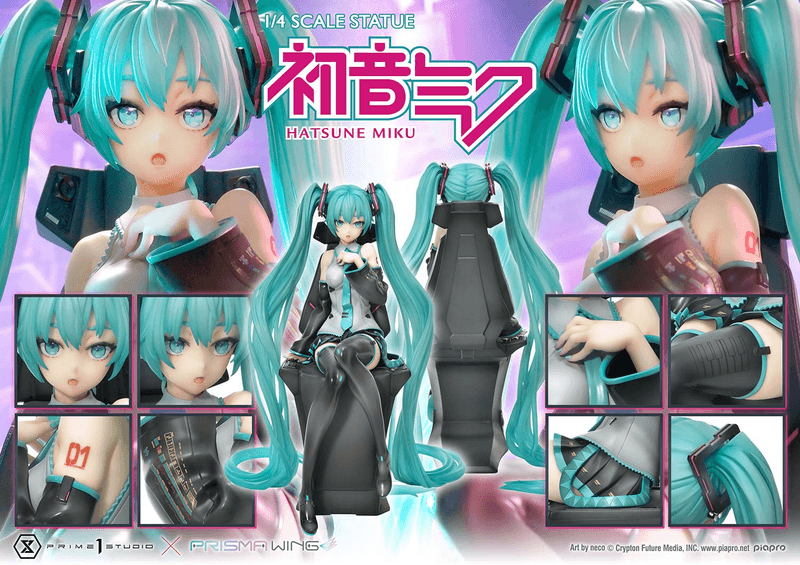 Hatsune Miku: Prisma Wing Hatsune Miku "art by Neco" - 1/4 Scale Figure (Prime 1 Studio) - Ultra Rare POP